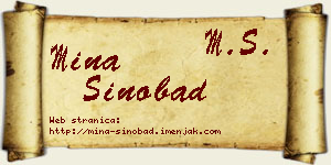 Mina Sinobad vizit kartica